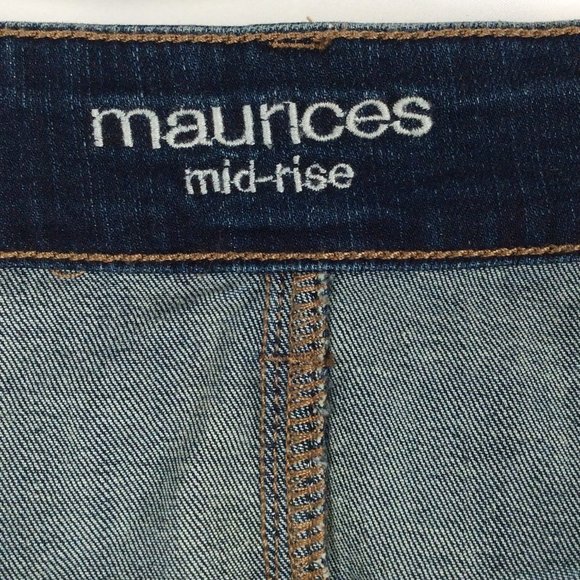 Maurices Women’s Jeans Size 22W Short Bootcut Mid Rise Dark Wash Blue Denim - Picture 7 of 8
